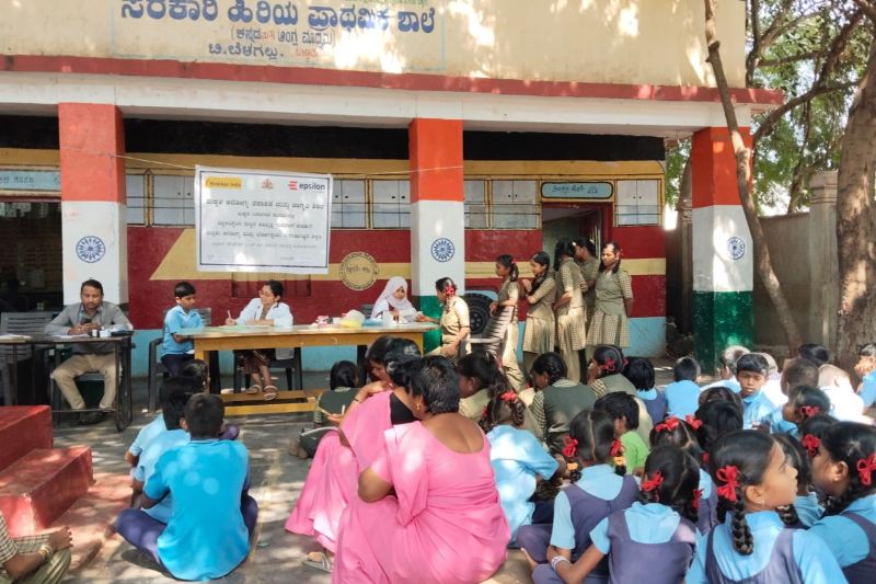 Epsilon Foundation Healthcare Drive Reaches 2,000+ Schoolchildren and 15 Villages in Ballari
